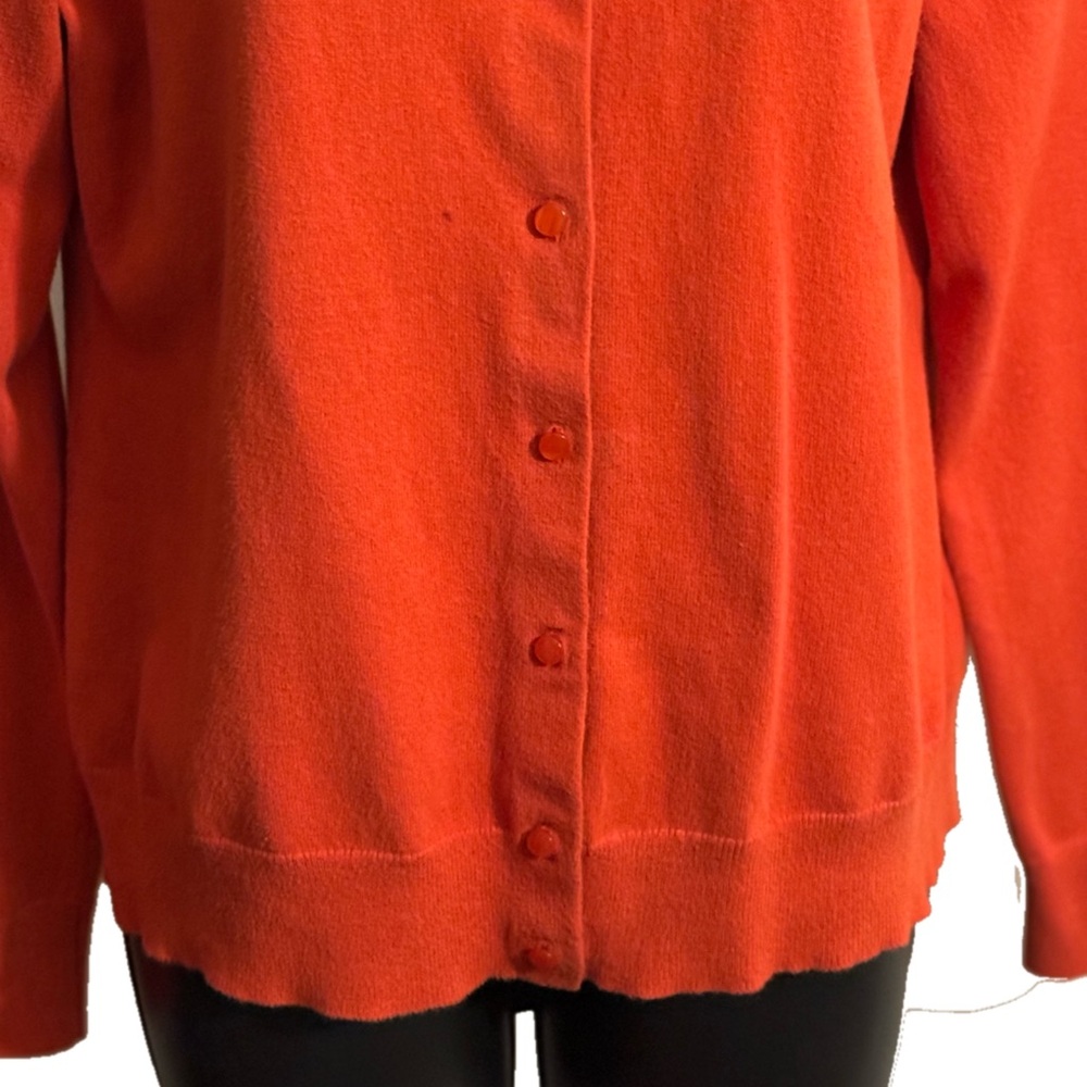 Ann Taylor Factory Burnt Orange Cardigan Sweater - Picture 4 of 8